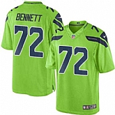 Nike Men & Women & Youth Seahawks 72 Michael Bennett Green Color Rush Limited Jersey,baseball caps,new era cap wholesale,wholesale hats